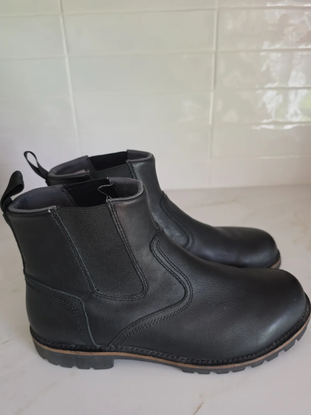 Kodiak Bruce Men's Waterproof Leather Chelsea Boots - Black - Size 11